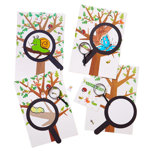 昆虫放大镜 植树节手工diy儿童制作材料包幼儿园趣味插卡绘画贴画 商品图4