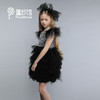 非质量问题不退换哦~pureshare 蓬纱馆 儿童礼服女春季高端走秀演出服黑色洋气连衣裙-黑天鹅礼服裙 商品缩略图3