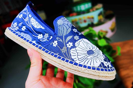 【买麻鞋，雅路人】防脚臭，春夏款雅路人手工千层底布鞋亚麻底民族风女鞋千层布鞋女1810-10W 商品图2