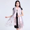 真丝羊毛刺绣围巾  70*200cm  5种颜色可选不含礼盒 商品缩略图4