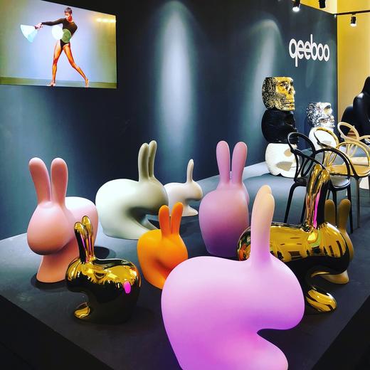 Qeeboo RABBIT 兔椅凳 限量金色 商品图4