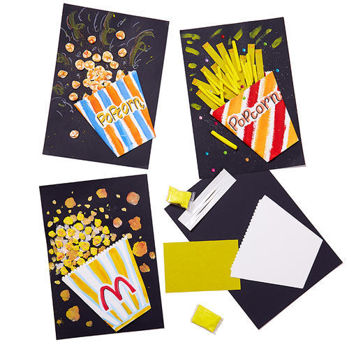 电影套餐 儿童手工diy卡通贴画材料包幼儿园立体环创纸质自制粘土贴画 商品图4