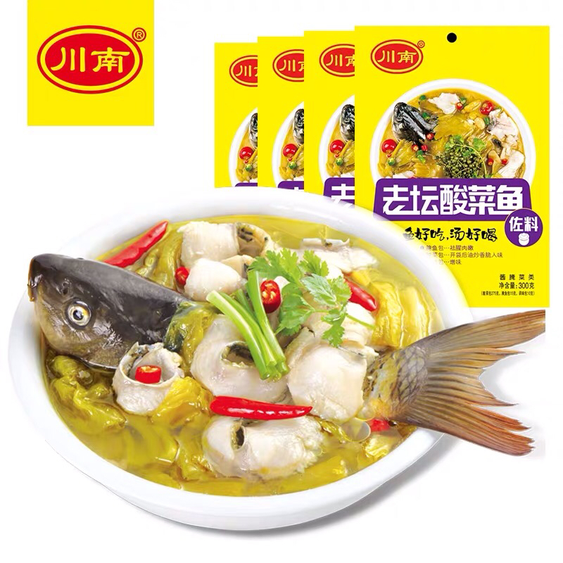 川南300g老坛酸菜鱼佐料×30袋