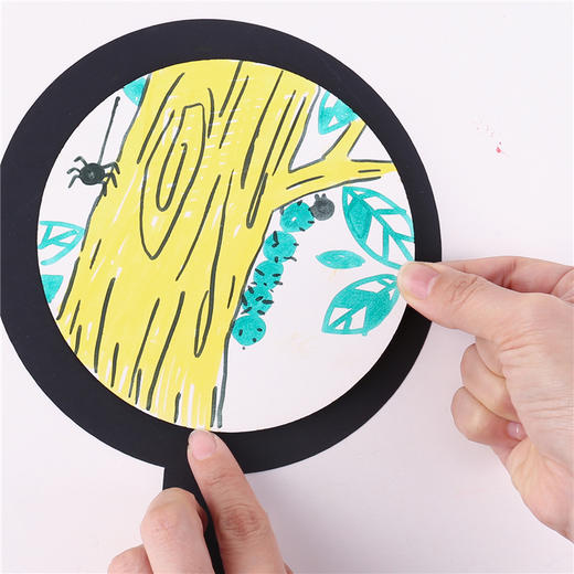 昆虫放大镜 植树节手工diy儿童制作材料包幼儿园趣味插卡绘画贴画 商品图3