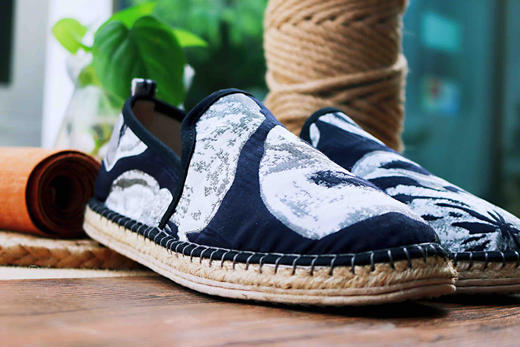【买麻鞋，雅路人】防脚臭，春夏款雅路人手工千层底布鞋亚麻底民族风女鞋千层布鞋女1810-10W 商品图7