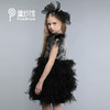 非质量问题不退换哦~pureshare 蓬纱馆 儿童礼服女春季高端走秀演出服黑色洋气连衣裙-黑天鹅礼服裙 商品缩略图1