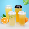 喇叭花一次性奶茶杯PP塑料杯果汁饮料打包杯皇茶喜茶注塑杯500个可定制印刷 商品缩略图7