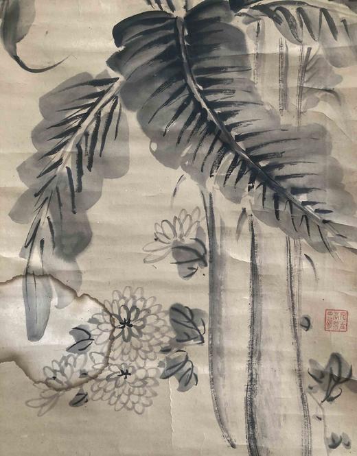 日本回流画《蕉叶图》 商品图4