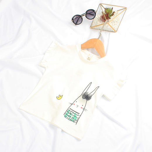 【女童T恤】.。卡通儿童T恤 夏款印花女童T恤衫 爆款中小童装 商品图3