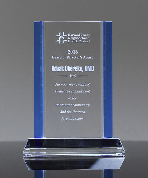 创意蓝色水晶奖杯奖牌定制定做 商品图0