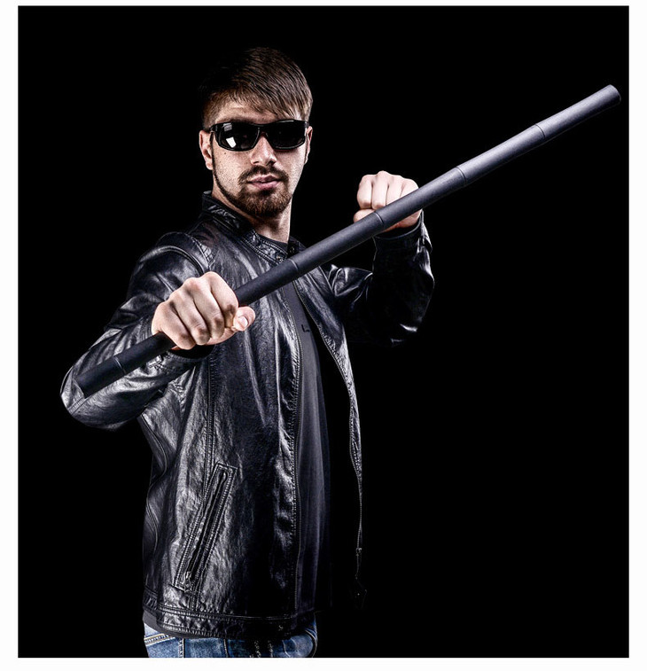 美国冷钢coldsteel塑钢竹节棍子训练武术棍练习短棍车载防身棍91e