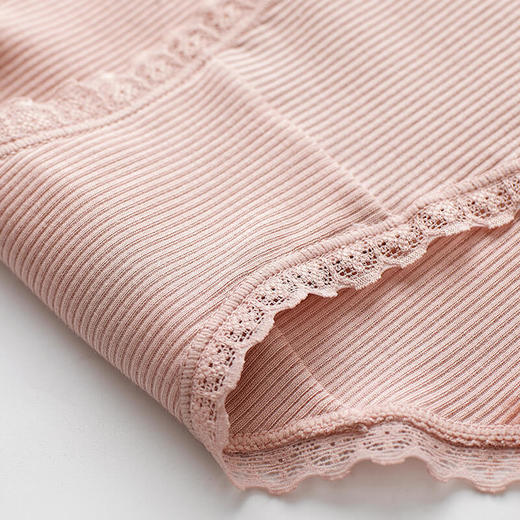 雅黛丽19春夏新品女士条纹性感蕾丝低腰平角裤4条装盒装内裤女DYK96501（盒装） 商品图2