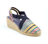 #断码特价40码#西班牙原产手工制作时尚轻便女款草编鞋 301RK蓝色/花色 商品缩略图1
