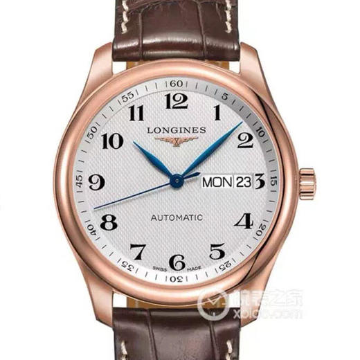 MKS浪琴名匠L2.755.8.78.3，瑞士2836自动机械机芯，材质：18k玫瑰金镀金，表径：38.5毫米，表壳厚度：10毫米，男士手表，皮表带，透底 商品图0