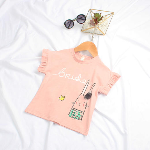 【女童T恤】.。卡通儿童T恤 夏款印花女童T恤衫 爆款中小童装 商品图4