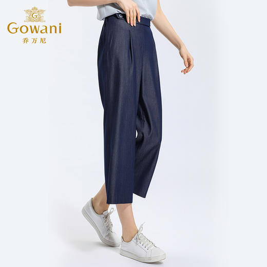 乔万尼春夏季高腰宽松时尚休闲显瘦坠感阔腿裤子长裤EN2F566 商品图2