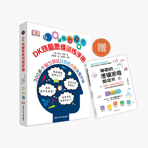 【6岁+】DK烧脑思维训练手册 逻辑思维 记忆力 计算能力 商品图0