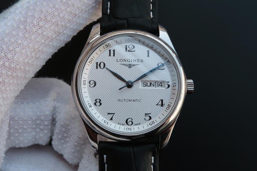 MKS浪琴名匠L2.755.8.78.3，瑞士2836自动机械机芯，材质：18k玫瑰金镀金，表径：38.5毫米，表壳厚度：10毫米，男士手表，皮表带，透底 商品图5