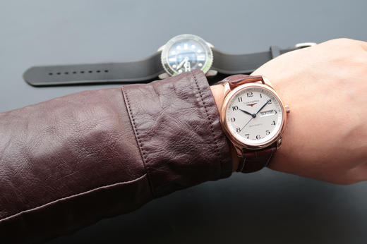 MKS浪琴名匠L2.755.8.78.3，瑞士2836自动机械机芯，材质：18k玫瑰金镀金，表径：38.5毫米，表壳厚度：10毫米，男士手表，皮表带，透底 商品图11