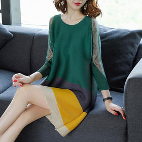 2019春夏新款女装宽松A字裙条纹连衣裙 服装女装 511