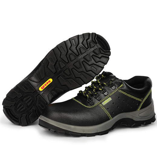 劳保鞋男钢包头防砸防刺穿牛皮实心底耐油耐酸碱防臭舒适工作鞋 商品图3