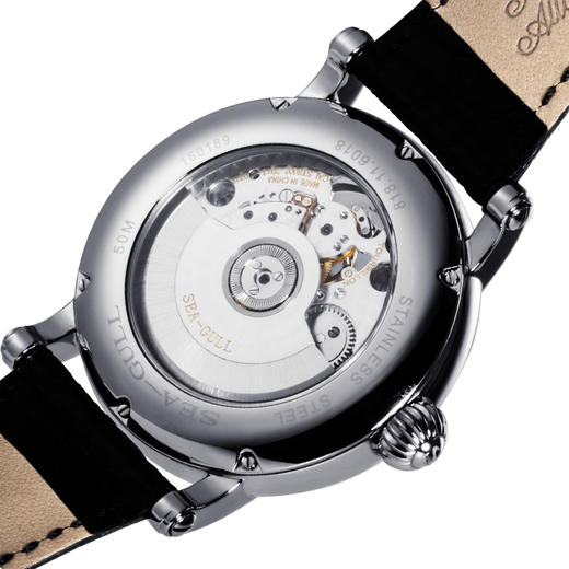 海鸥全自动镂空鳄鱼皮陀飞轮男表818.11.6018 商品图2