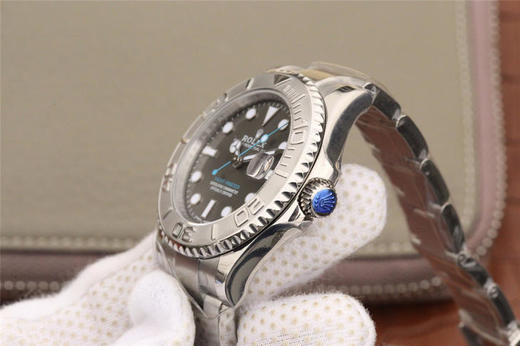 AR劳力士游艇名士型268622 中性女士款新款手表，瑞士2824自动机械,37毫米中性尺寸，更适合潮流休闲装女士或者精瘦优雅型男士 。904l不锈钢表壳 商品图6