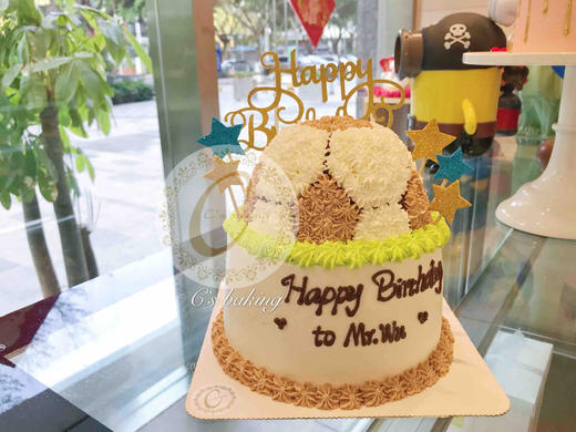 半立体足球款 水果忌廉蛋糕（默认自提，收费配送请联系客服） 商品图0