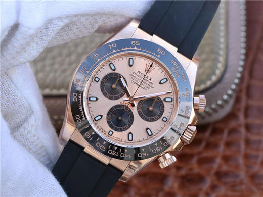 N劳力士迪通拿V8终极版本116520，专属Cal.4130自动上链机芯，精钢镀厚金表壳。表壳厚度和正品一致，全部计时功能100%完全实现 商品图3