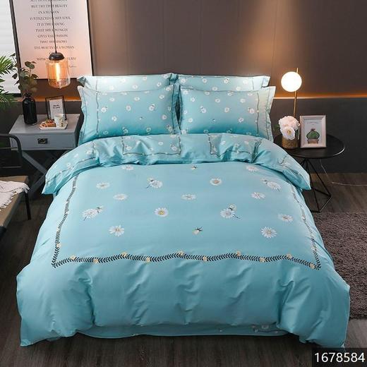 特卖价245 金贝壳 匹马棉全棉定位大版花四件套 100%棉 d1678584zzw