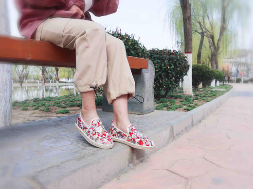 【买麻鞋，雅路人】防脚臭，春夏款雅路人手工千层底布鞋亚麻底民族风女鞋千层布鞋女1810-10W 商品图10