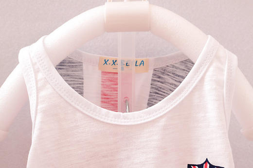 【童装】童装男童夏季韩版宝宝米子旗背心套装 商品图4