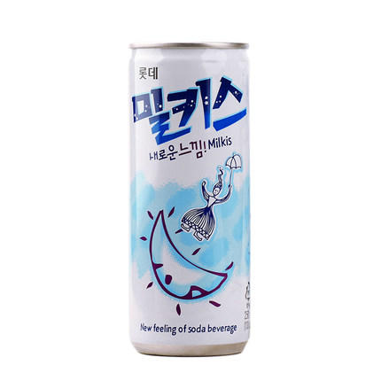 250ml乐天妙之吻乳味碳酸饮料