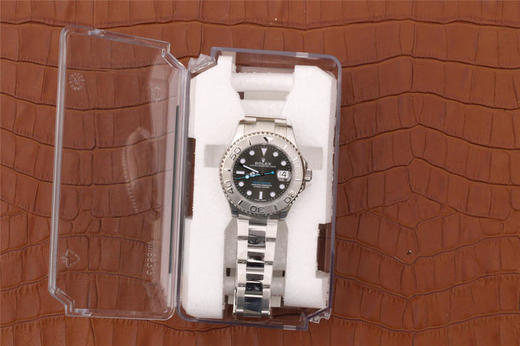 AR劳力士游艇名士型268622 中性女士款新款手表，瑞士2824自动机械,37毫米中性尺寸，更适合潮流休闲装女士或者精瘦优雅型男士 。904l不锈钢表壳 商品图12