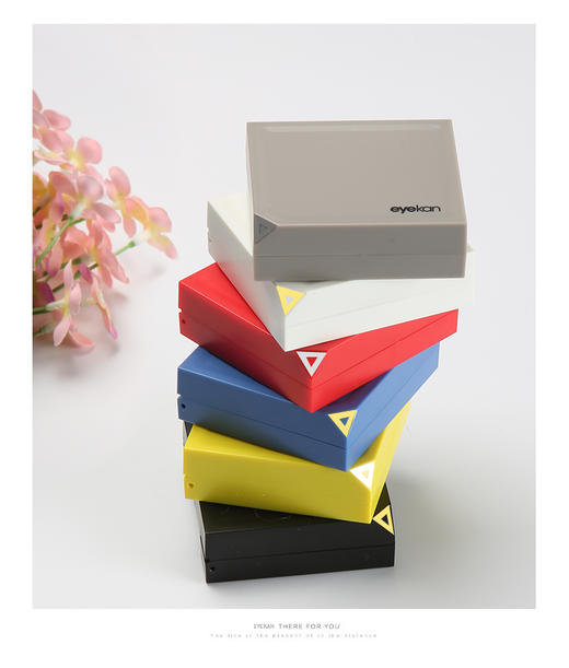 凯达1821隐形眼镜盒美瞳盒子净面简单款伴侣盒批发 商品图7