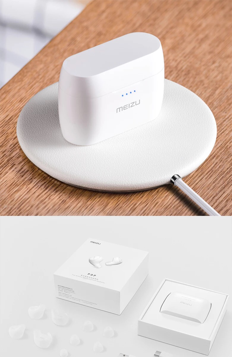 魅族pop真无线蓝牙耳机带无线充电盒