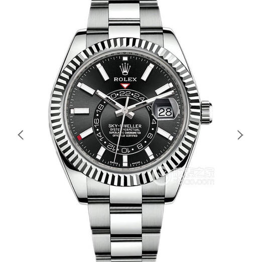 N劳力士蚝式恒动SKY-DWELLER m326934-0005，和正品一样内圈24小时真功能，拧动外圈就能调，这款经典瞩目的腕表专为环球旅行人士 商品图0