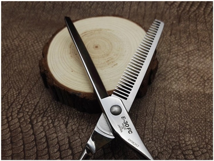 joewell井上鸡牌e30fc剪刀牙剪调量剪打薄剪去发量1530根齿正刃56寸