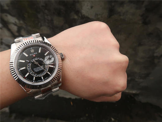 N劳力士蚝式恒动SKY-DWELLER m326934-0005，和正品一样内圈24小时真功能，拧动外圈就能调，这款经典瞩目的腕表专为环球旅行人士 商品图11