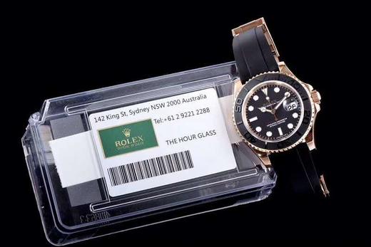 AR劳力士YM游艇YACHT-MASTER＂116655＂(游艇)系列，搭载订制版3135机芯.AR版的胶带做出了与正品一致的内含钢片的技术与质感.能与正品通用互换 商品图0