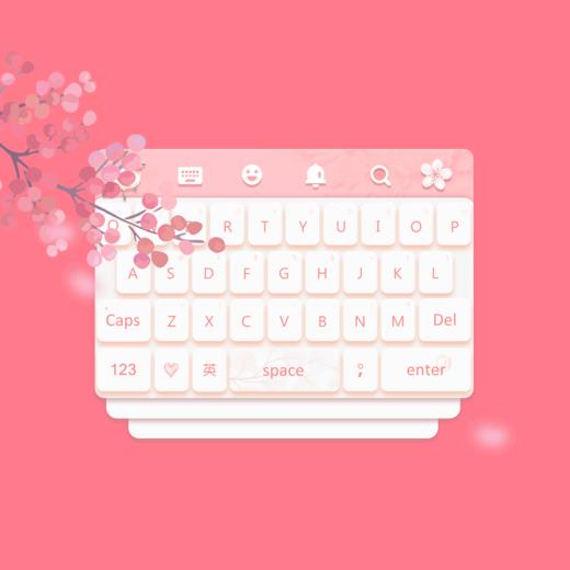 《Sakura》樱花少女风甜系风格 iOS/安卓 双版本百度输入法 商品图1