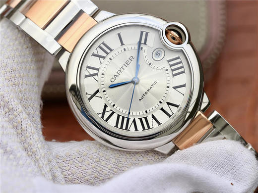 CR卡地亚蓝气球系列大号间金42mm男士腕表，自动机械机芯，精钢表带，密底。 商品图1