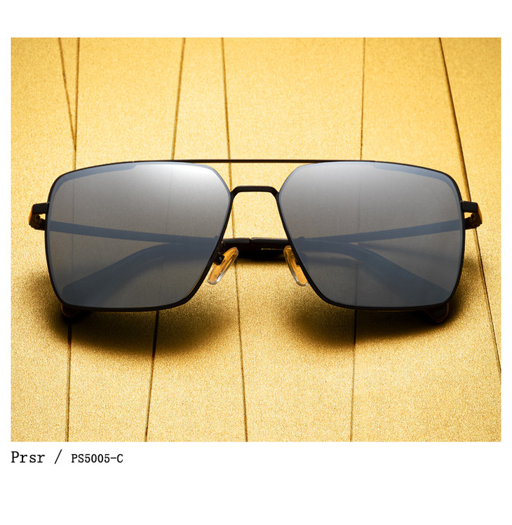 帕莎prsr新款偏光太阳镜男大框墨镜驾驶司机镜方框潮型男士大脸眼镜ps
