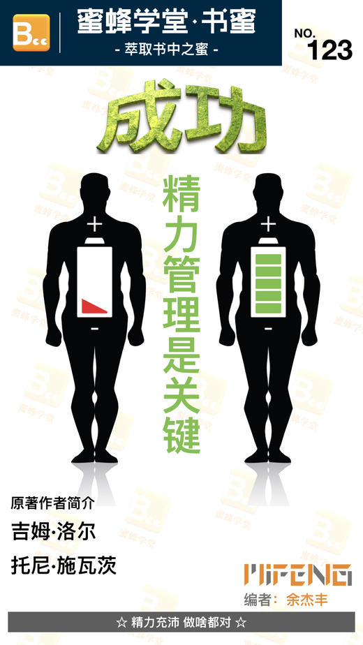 书蜜系列《精力管理》成功·精力管理是关键
