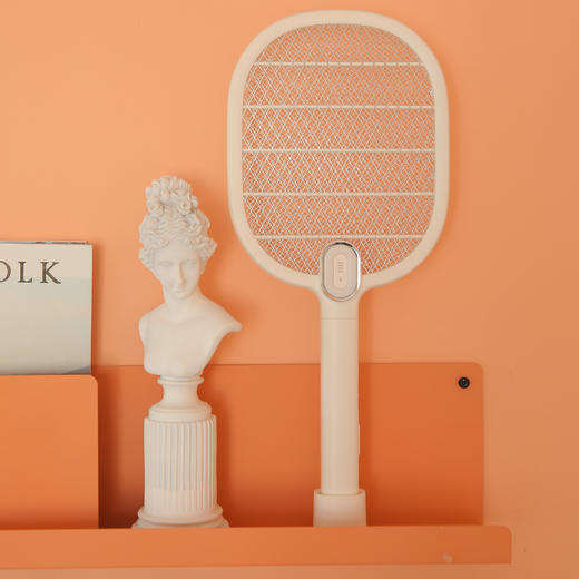 潮流新款USB充电电蚊拍 多功能灭蚊照明夜灯电击手持拍蚊器 商品图3