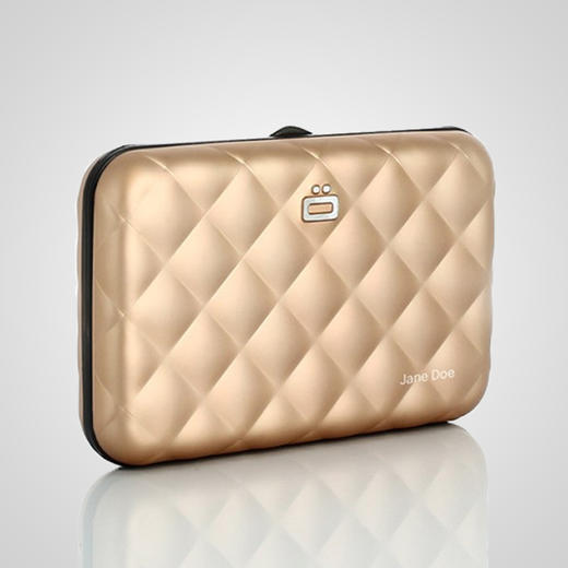 OGON菱格卡盒卡包RFID防盗防扫描法国时尚金属钱包 商品图0