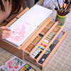 榉木桌面台式抽屉儿童卷纸画架画板套装木制折叠写生水彩油画画箱 商品缩略图0