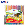 AMOS韩国原装12色进口儿童玻璃画板蜡笔24色粗杆旋转蜡笔套装 商品缩略图7