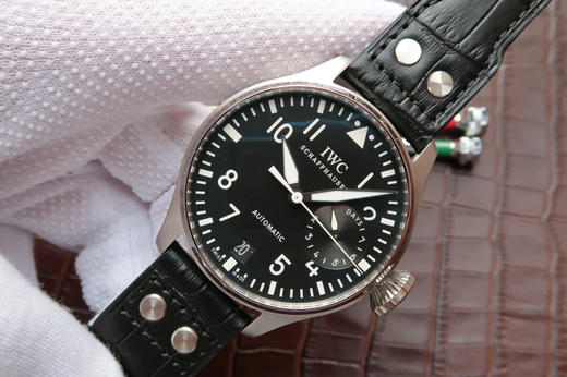 ZF万国IW500901新款大飞，3点钟位置真动能显示器，一比一原装51111自动机械机芯，表径46毫米，表壳厚度16毫米，男士，不透底，小牛皮 商品图4