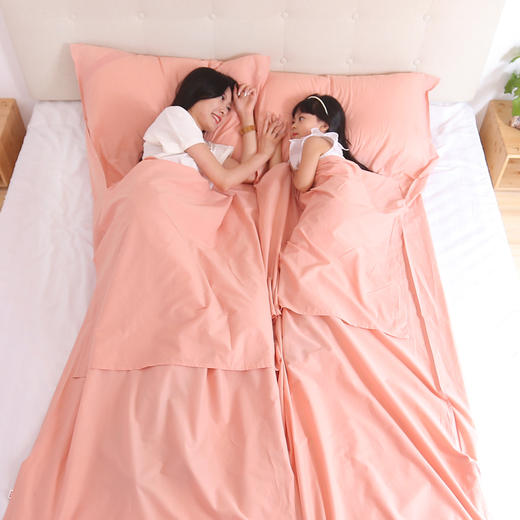 【特价清仓】龙之涵 全棉旅行睡袋 酒店火车必备隔脏睡袋单人双人 差旅出行必备隔脏神器 商品图4